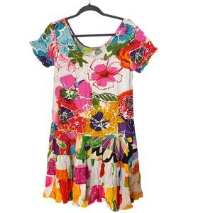 Jams World Lille Swing Scoop Neck Dress Size XS Colorful Womens Dress